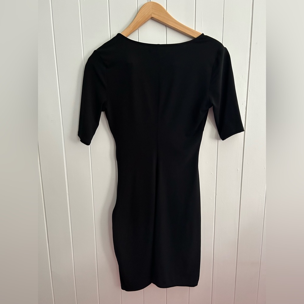 JustFab Ruched Wrap Dress - Picture 3 of 4